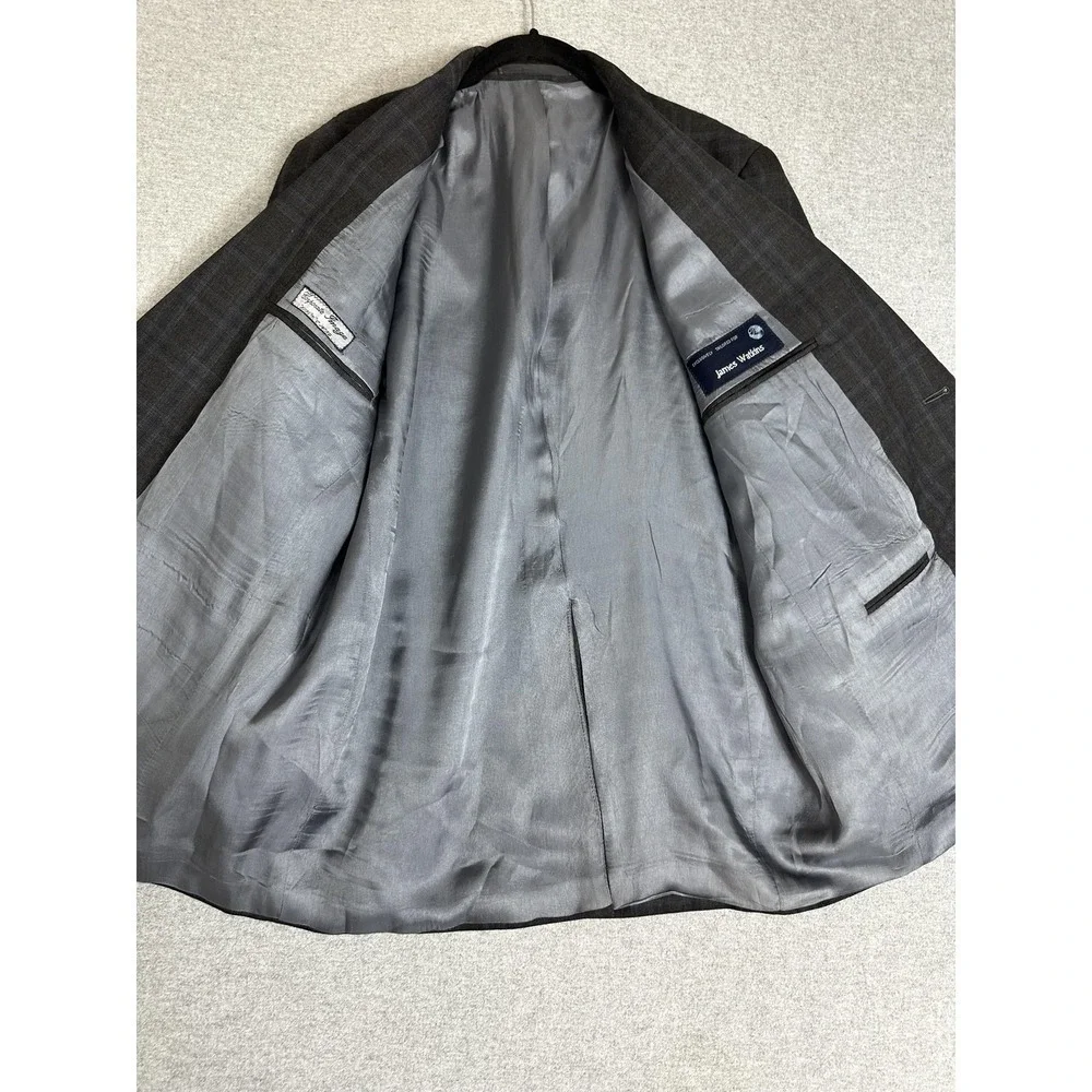 Corporate Image Sport‎ Coat Mens 42R Gray Blue Blazer 2 Button Double Vent